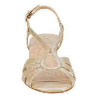 WOMEN'S ROS HOMMERSON LEANDRA HEEL | GOLD SPARKLE LEATHER