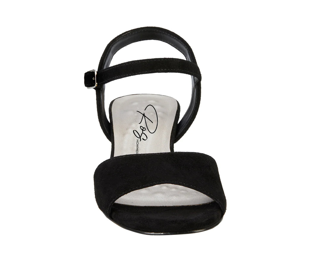 WOMEN'S ROS HOMMERSON LYDIA HEEL | BLACK SUEDE