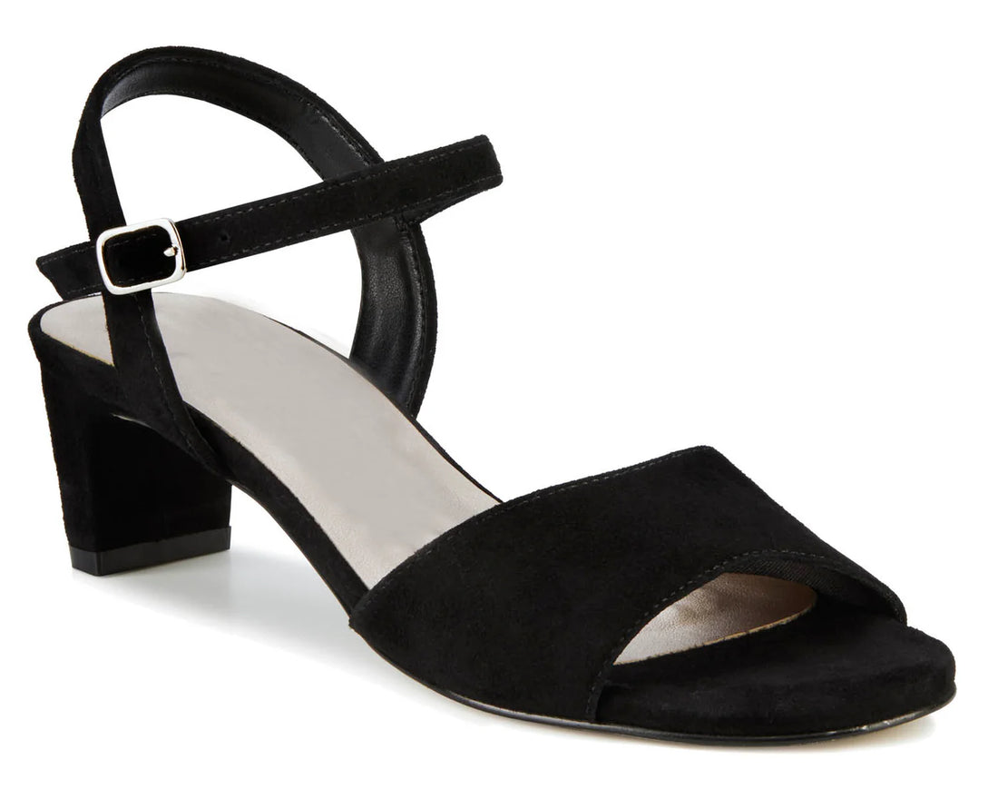 WOMEN'S ROS HOMMERSON LYDIA HEEL | BLACK SUEDE