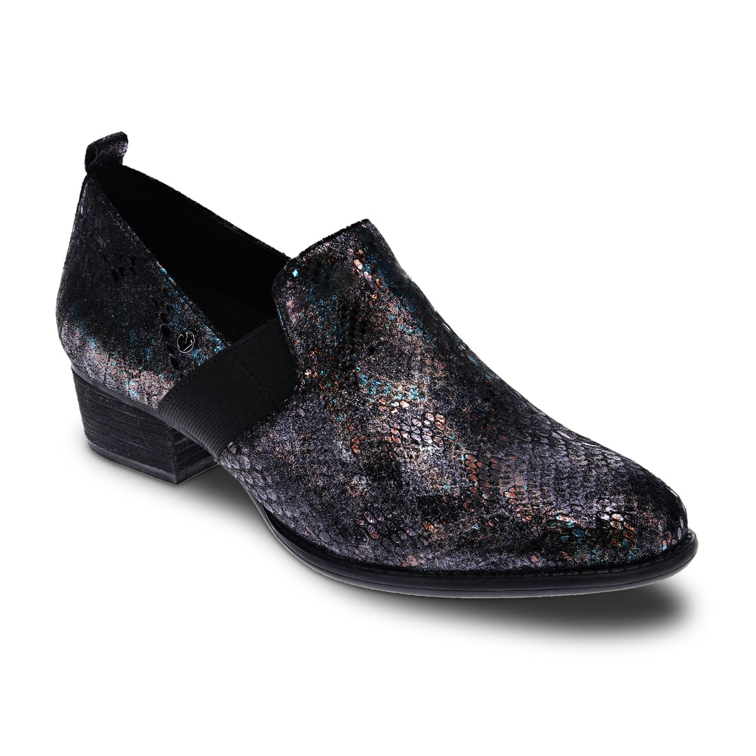 WOMEN'S REVERE BUDAPEST SLIP ON | METALLIC PYTHON