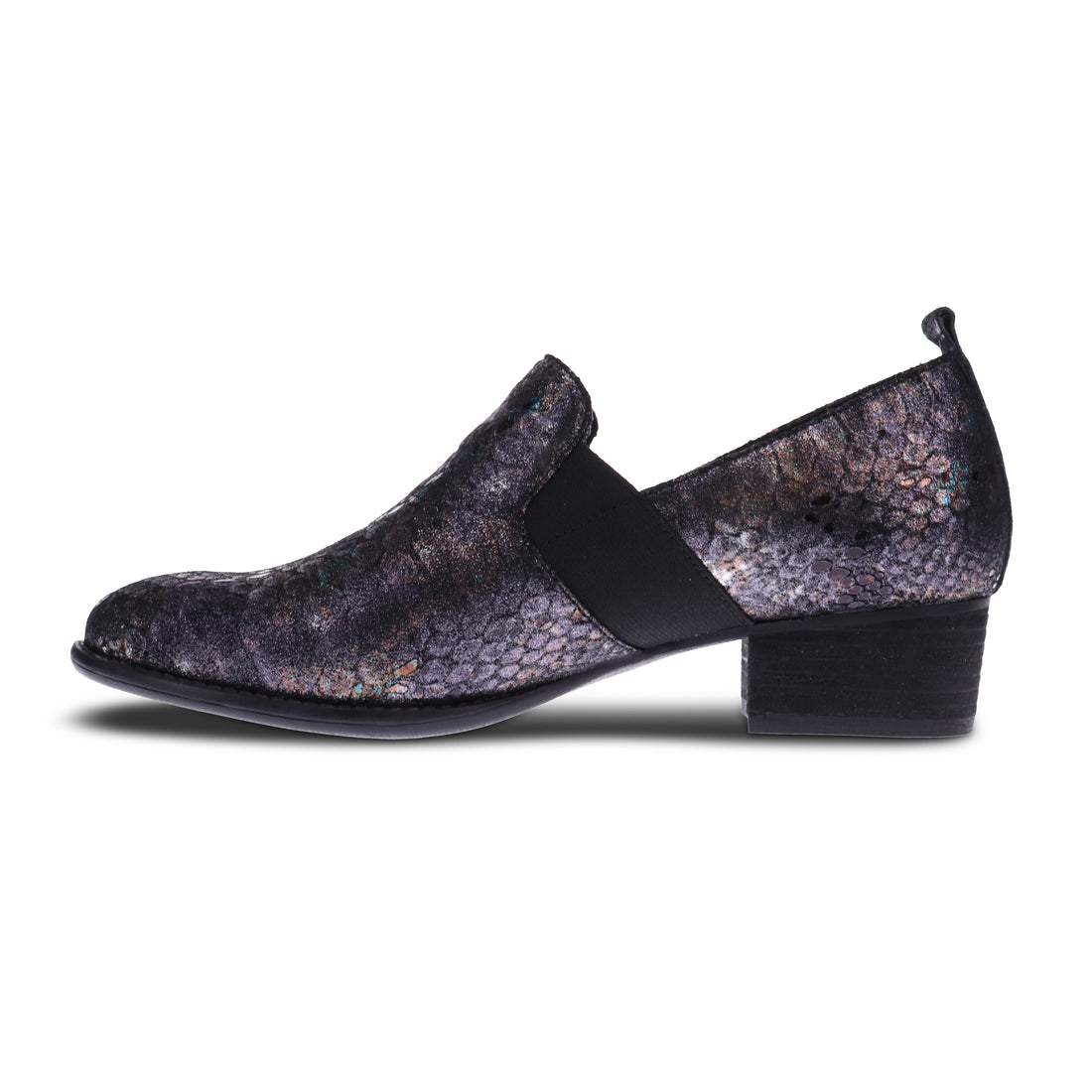 WOMEN'S REVERE BUDAPEST SLIP ON | METALLIC PYTHON