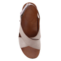 WOMEN'S REVERE COTTESLOE SANDAL | GOLD LINEN