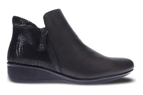 WOMEN'S REVERE DAMASCUS BOOT | ONYX / BLACK LIZARD