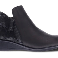 WOMEN'S REVERE DAMASCUS BOOT | ONYX / BLACK LIZARD