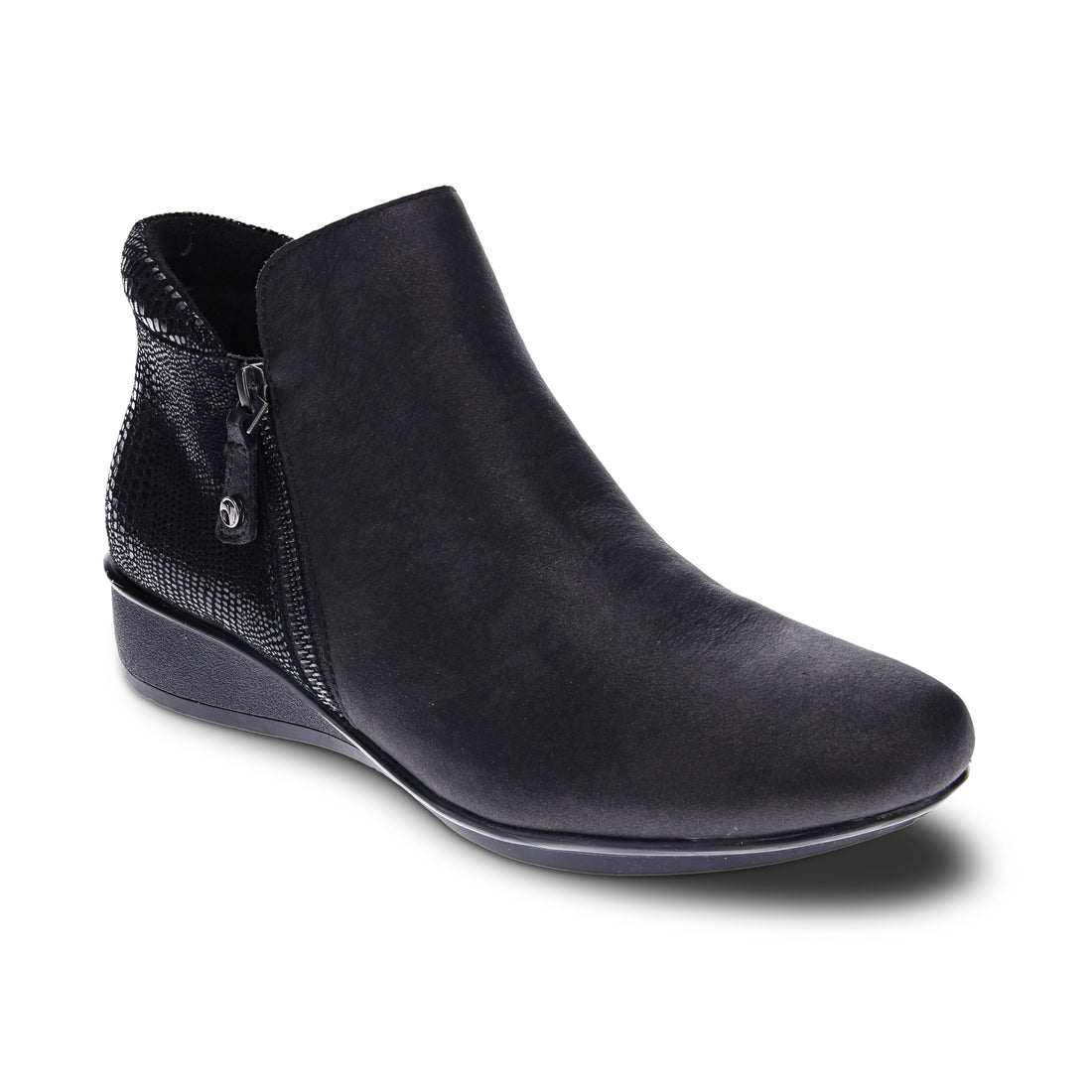 WOMEN'S REVERE DAMASCUS BOOT | ONYX / BLACK LIZARD