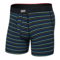 MEN'S SAXX VIBE XTRA SOFT COMFORT BOXER BRIEF 6" | GENT'S STRIPE - SPORT BLUE