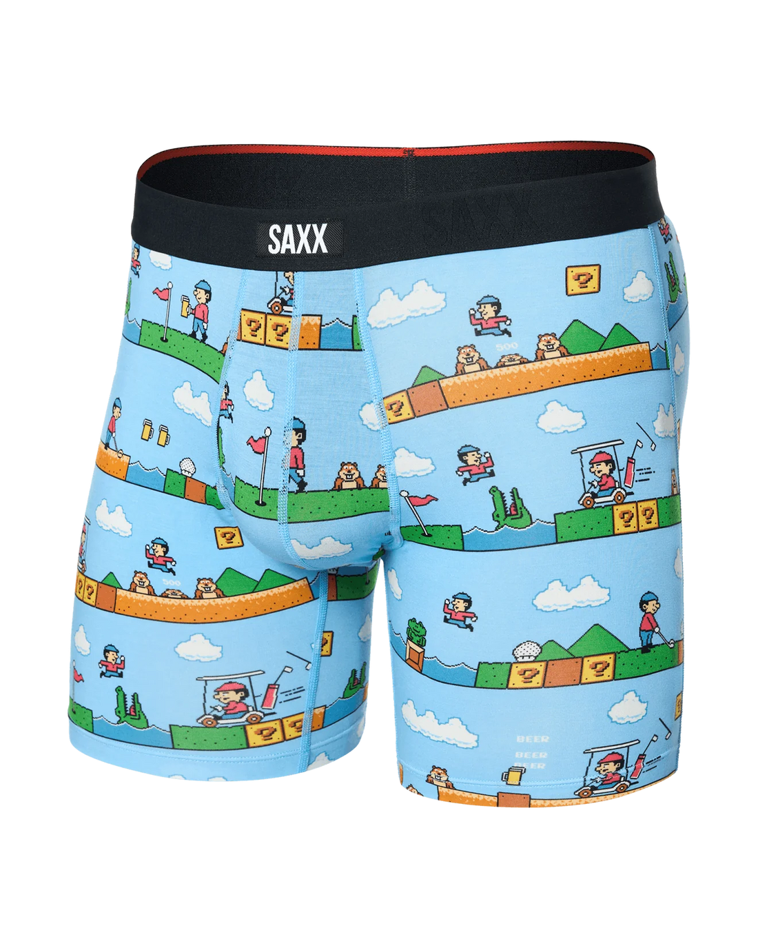 MEN'S SAXX VIBE XTRA SOFT COMFORT BOXER BRIEF 6" | OUT OF BOUNDS - BLUE