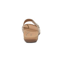 WOMEN'S AETREX IZZY ADJUSTABLE SLIDE SANDAL | LIGHT / GOLD