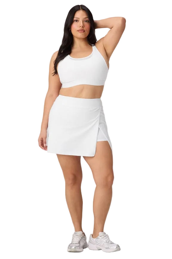 WOMEN'S FABLETICS ON-THE-GO CLASSIC MINI SKIRT | CLASSIC WHITE