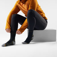 SMARTWOOL HIKE LIGHT CUSHION CREW | BLACK