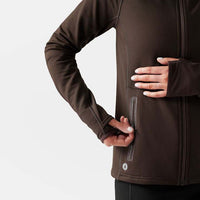 WOMEN'S SMARTWOOL ACTIVE FLEECE JACKET | MINK