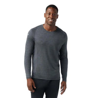 MEN'S SMARTWOOL ACTIVE ULTRALITE LONG SLEEVE |CHARCOAL HEATHER