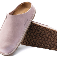 UNISEX BIRKENSTOCK ZERMATT PREMIUM SUEDE CLOG | LAVENDER / BLUSH