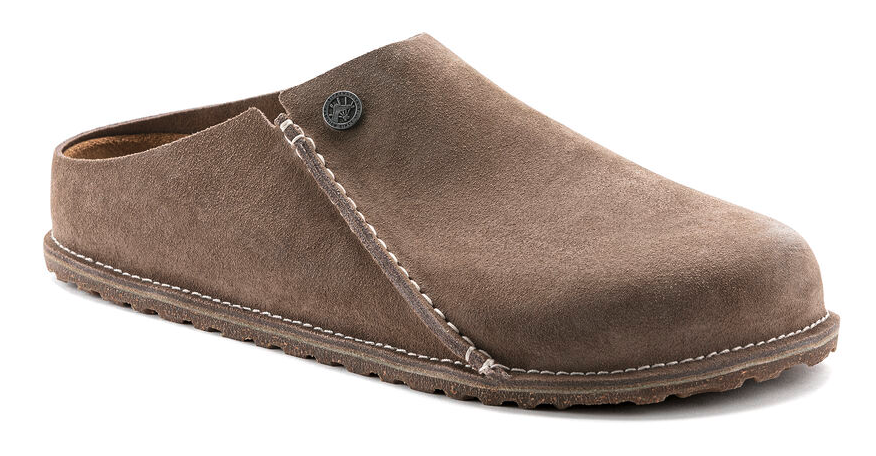 UNISEX BIRKENSTOCK ZERMATT PREMIUM SUEDE CLOG | GRAY TAUPE