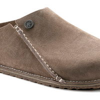UNISEX BIRKENSTOCK ZERMATT PREMIUM SUEDE CLOG | GRAY TAUPE