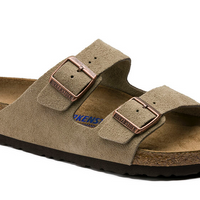 UNISEX BIRKENSTOCK ARIZONA SOFT FOOT BED | TAUPE SUEDE