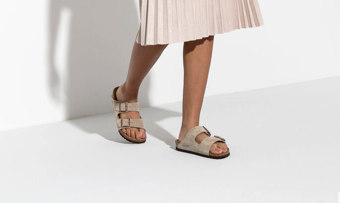 UNISEX BIRKENSTOCK ARIZONA SUEDE LEATHER | TAUPE – Randy's Shoes UNISEX BIRKENSTOCK ARIZONA SUEDE LEATHER | TAUPE – Randy's Shoes