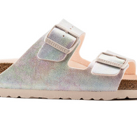WOMEN'S BIRKENSTOCK ARIZONA VEGAN MICROFIBER | IRIDESCENT LIGHT ROSE