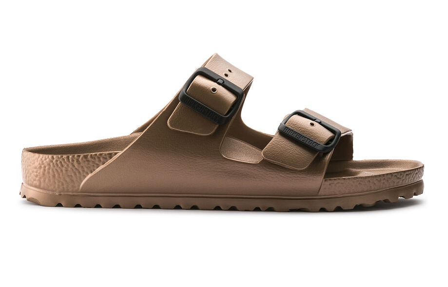 Birkenstock arizona two strap metallic copper shop