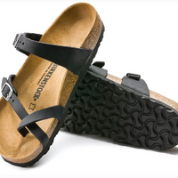 WOMEN'S BIRKENSTOCK MAYARI OILED LEATHER | BLACK