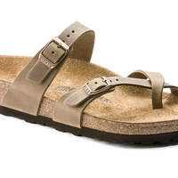 WOMEN'S BIRKENSTOCK MAYARI OILED LEATHER | TABACCO BROWN