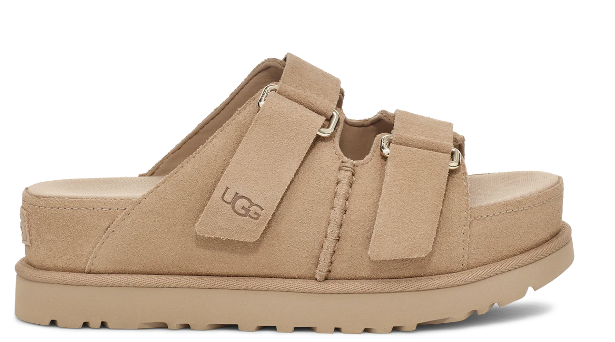 WOMEN'S UGG GOLDENSTAR HI SLIDE SANDAL | SAND – Randy's Shoes