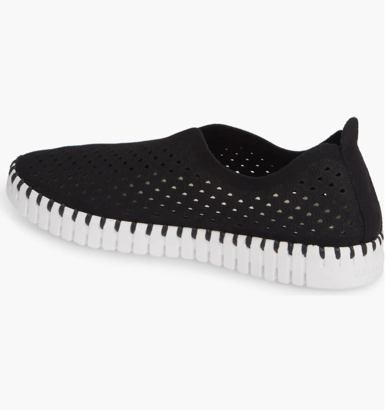 WOMEN'S ILSE JACOBSEN TULIP 139 SLIP-ON | BLACK / WHITE