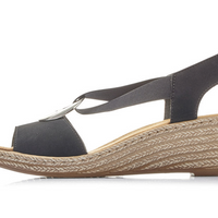WOMEN'S RIEKER FANNI H6 SANDAL | BLACK
