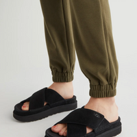 WOMEN'S UGG GOLDENSTAR CROSS SLIDE SANDAL | BLACK