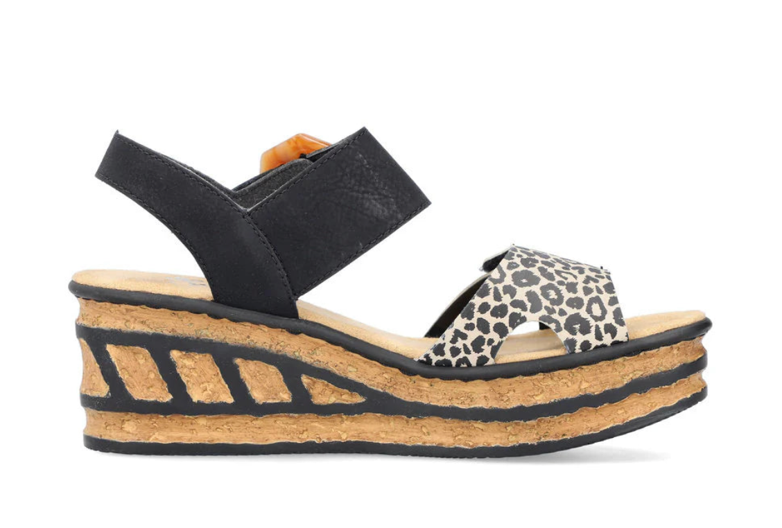 WOMEN'S RIEKER ROSE 76 WEDGE | GINGER – Randy's Shoes