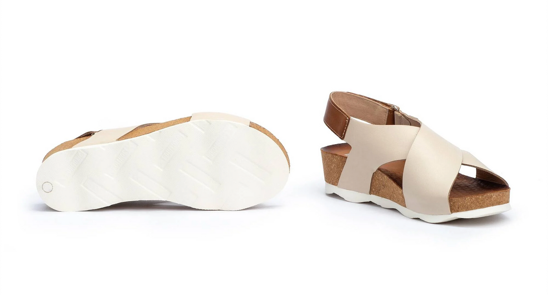 WOMEN'S PIKOLINOS MAHON CROSS - STRAPPED SANDAL | MARFIL