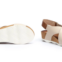 WOMEN'S PIKOLINOS MAHON CROSS - STRAPPED SANDAL | MARFIL