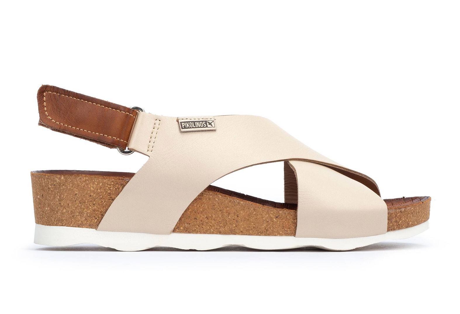 WOMEN'S PIKOLINOS MAHON CROSS - STRAPPED SANDAL | MARFIL – Randy's