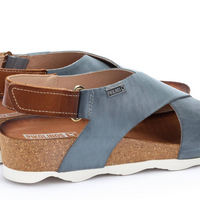 WOMEN'S PIKOLINOS MAHON CROSS - STRAPPED SANDAL | DENIM