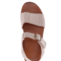 WOMEN'S REVERE GEORGIA SANDAL | GOLDEN LINEN