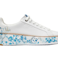 WOMEN'S COLE HAAN GRANDPRØ TOPSPIN SNEAKER | OPTIC WHITE / BLUE TOILE