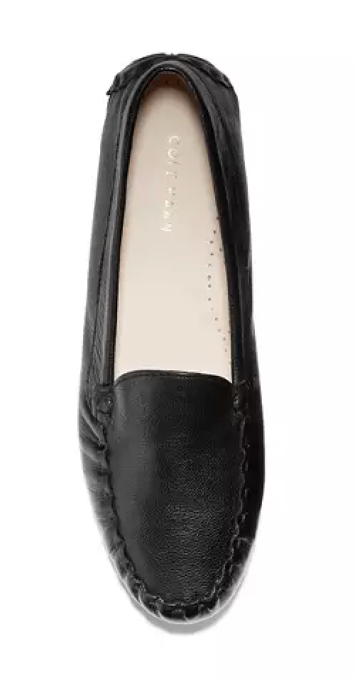 WOMEN'S COLE HAAN EVELYN DRIVER | BLACK LEATHER