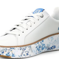 WOMEN'S COLE HAAN GRANDPRØ TOPSPIN SNEAKER | OPTIC WHITE / BLUE TOILE