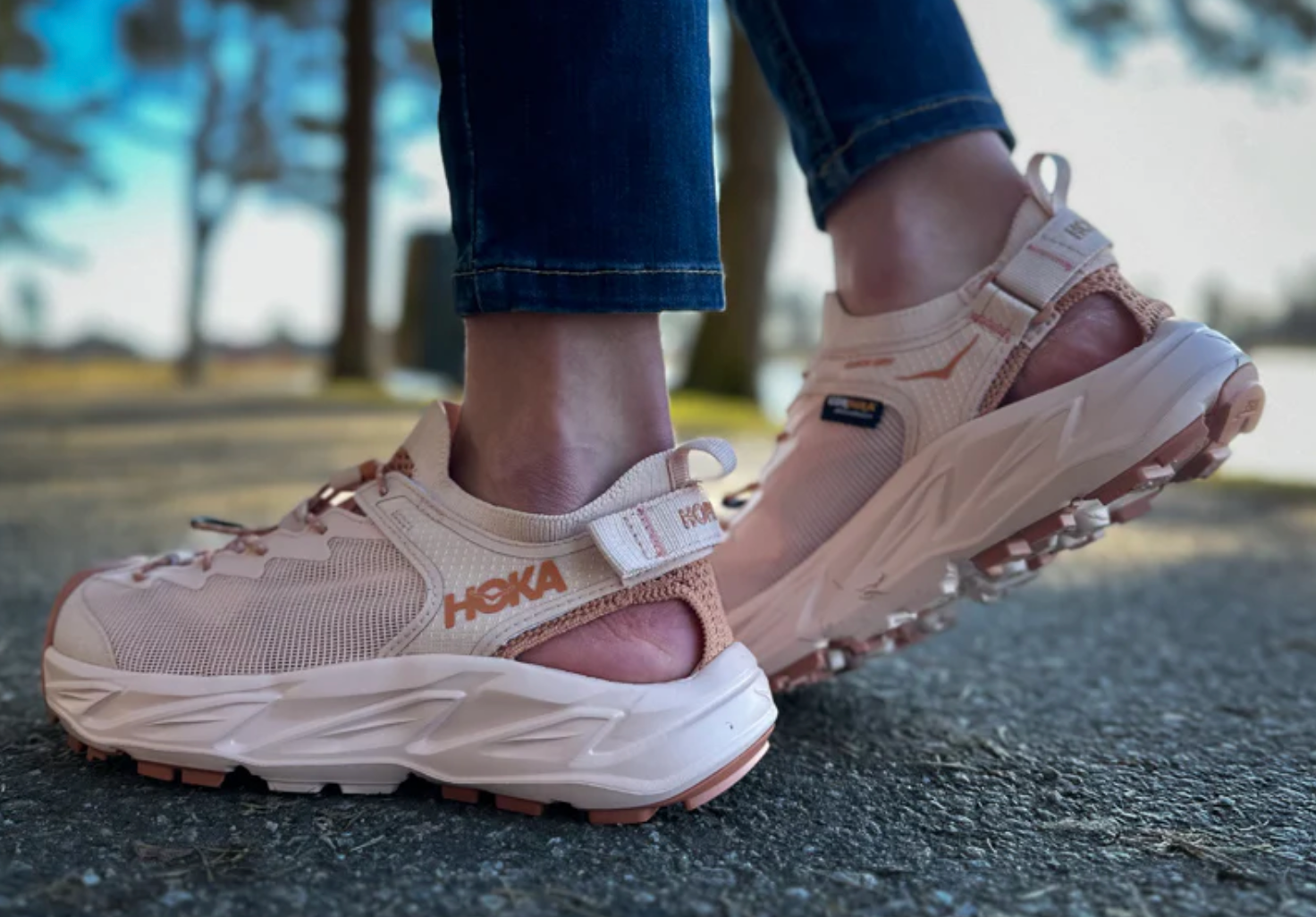 WOMEN'S HOKA HOPARA 2 | CREAM / CEDAR – Randy's Shoes WOMEN'S HOKA HOPARA 2 | CREAM / CEDAR – Randy's Shoes