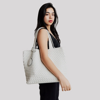 WOMEN'S ILSE JACOBSEN HANDBAG | WHITE / SILVER