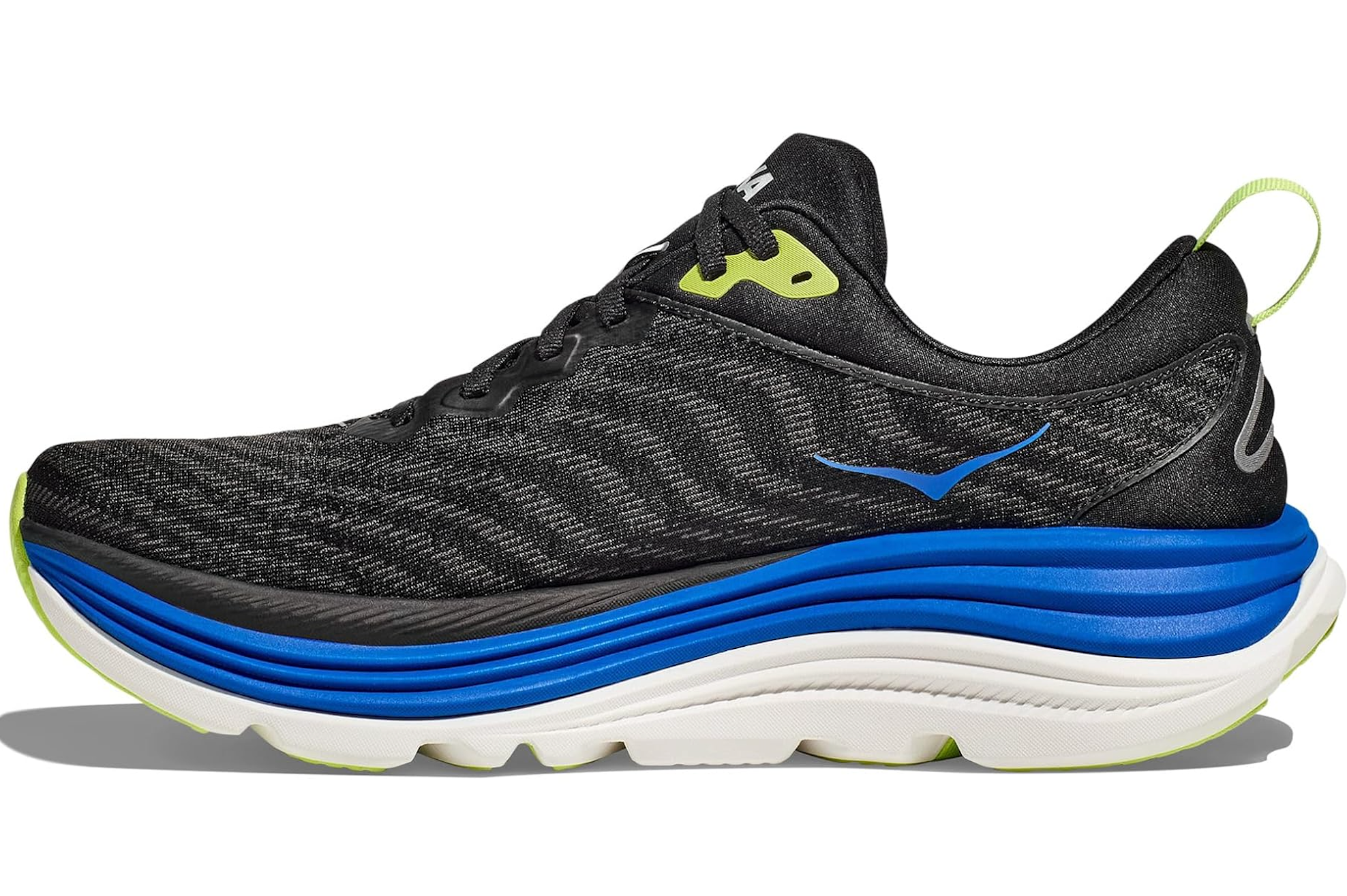 MEN'S HOKA GAVIOTA 5 | BLACK / ELECTRIC COBALT – Randy's Shoes