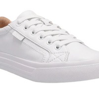 WOMEN'S TAOS PLIM SOUL LUX SNEAKER | WHITE LEATHER