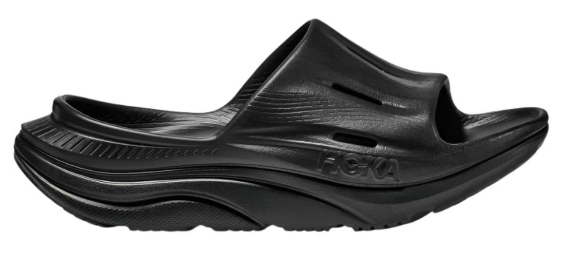ろま UNISEX HOKA ORA RECOVERY SLIDE 3 | BLACK / BLACK – Randy's Shoes