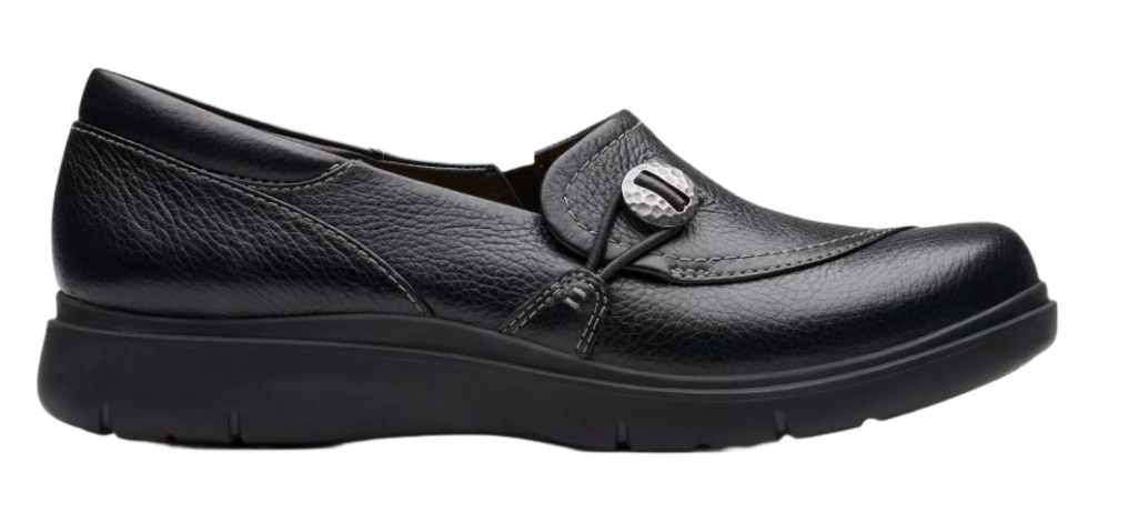 WOMEN'S CLARKS CERTINA EASE | BLACK LEATHER – Randy's Shoes