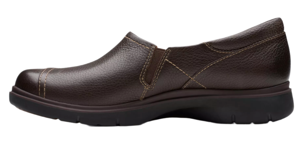 WOMEN'S CLARKS CERTINA EASE | DARK BROWN LEATHER – Randy's Shoes