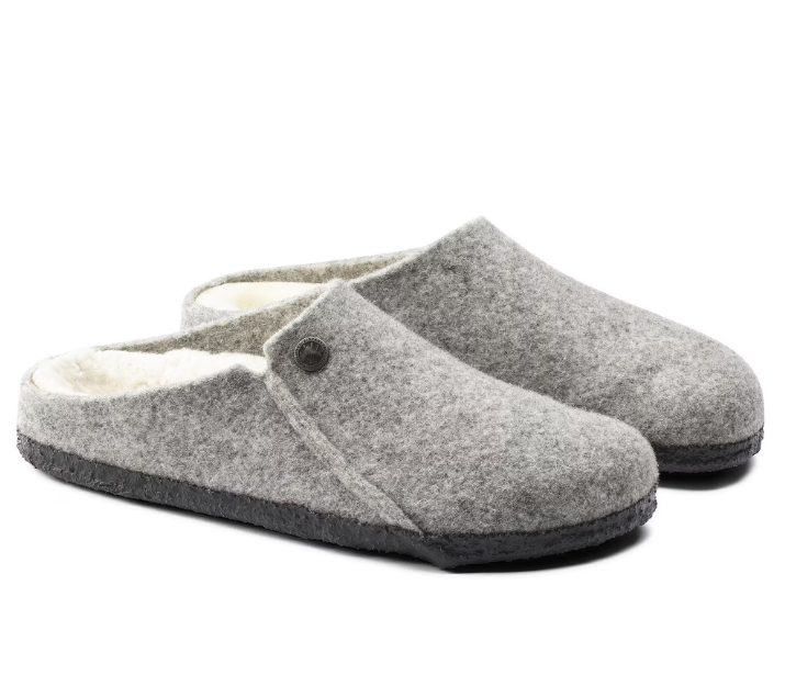 UNISEX BIRKENSTOCK ZERMATT RIVET SHEARLING | LIGHT GRAY