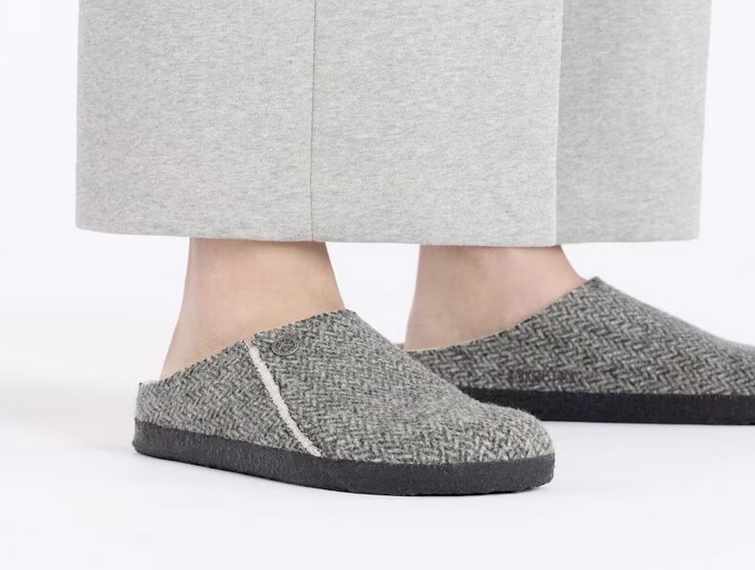 UNISEX BIRKENSTOCK ZERMATT RIVET SHEARLING | HERRINGBONE GRAY