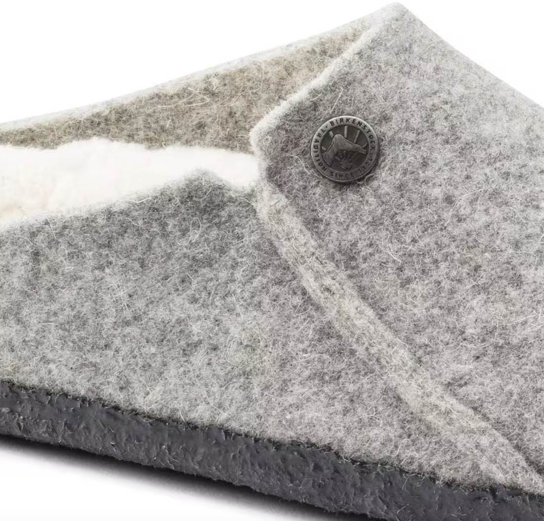 UNISEX BIRKENSTOCK ZERMATT RIVET SHEARLING | LIGHT GRAY