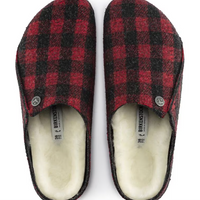 UNISEX BIRKENSTOCK ZERMATT RIVET SHEARLING | PLAID RED