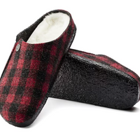 UNISEX BIRKENSTOCK ZERMATT RIVET SHEARLING | PLAID RED